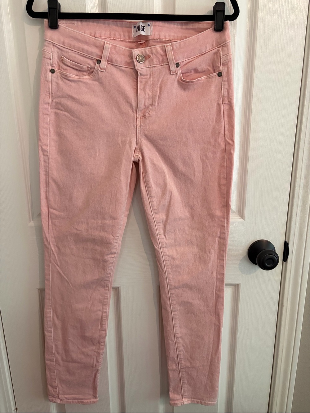 PAIGE Light Pink Skinny Jeans